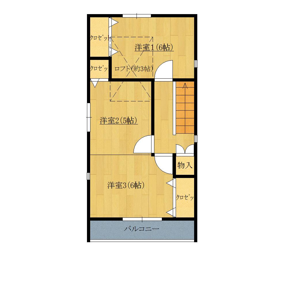 Building plan example (floor plan). Building plan example 3-floor plan view 39.33 sq m