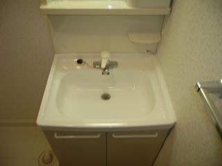 Washroom. Independent wash basin