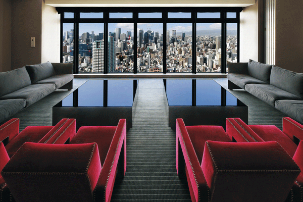 Shared facilities.  [Sky Lounge] 34th floor ・ The ground about 110m of the sky lounge (lounge side). Fun Mel to your heart's content the downtown vista spread, Luxurious space of the tower unique (surcharge. View photo of the window outside of the vista local height of about 110m. February 2012 shooting)