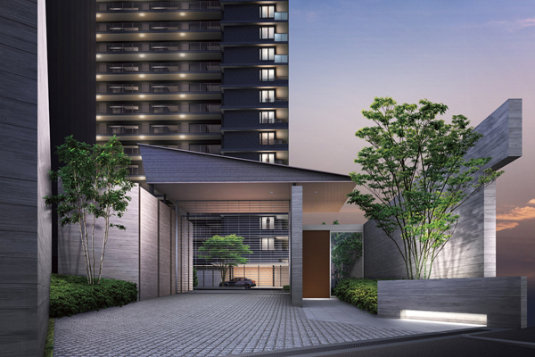 Security.  [Plus-one ・ Security] Pedestrian door of the ground gate at the site north auto-lock, Car dedicated ring shutter has also been installed (Rendering)