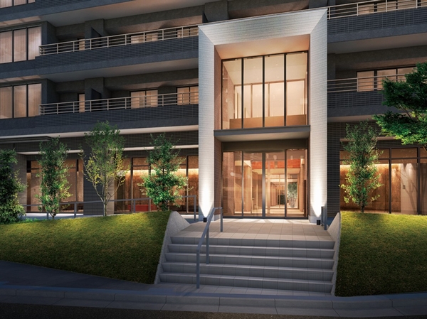 Entrance approach Rendering