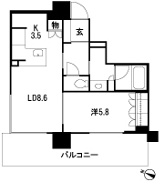 Floor: 1LDK, occupied area: 44.69 sq m, Price: 28,451,000 yen ・ 30,272,000 yen