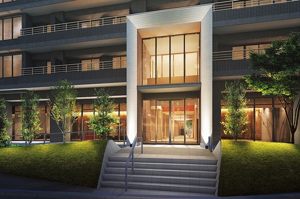 Entrance approach Rendering