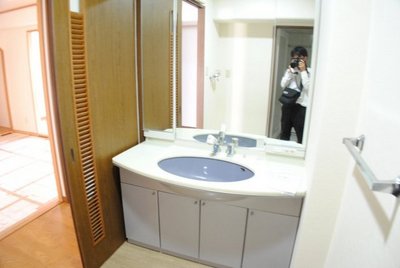 Washroom. Bathroom vanity