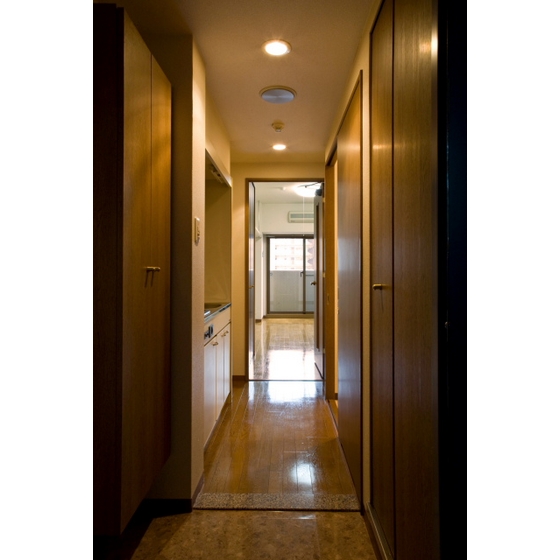 Living and room. Shooting the room direction from the front door. 