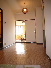 Living and room. Flooring is newly renovated and clean