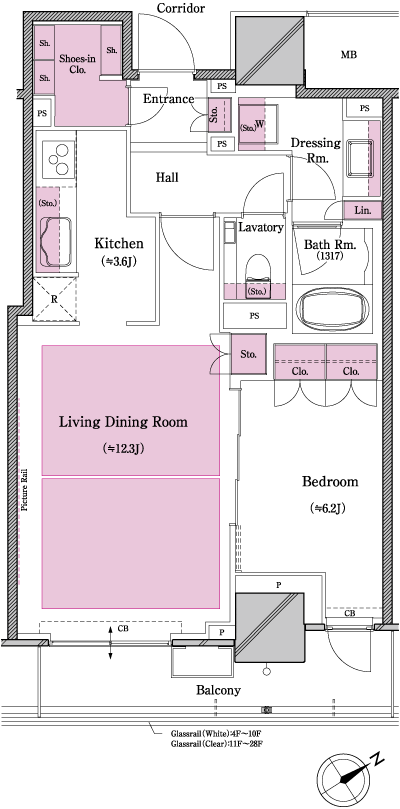 Floor: 1LDK, the area occupied: 55.1 sq m, Price: 34,216,485 yen ~ 37,475,198 yen