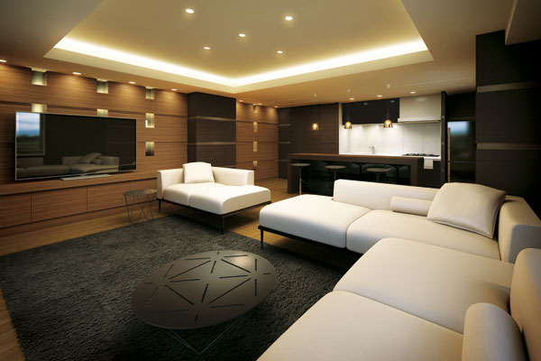 Shared facilities.  [Party Room] On the second floor, To richly produce a city life provides a "party room". Create an atmosphere wall panel of gently leaking light and Sulfur butterfly from folding on the ceiling to settle heart. further, It is arranged kitchen and elegantly cozy sofa to enjoy the cuisine, Warm wrap the irreplaceable moments of inviting close friends and family (paid / Rendering)