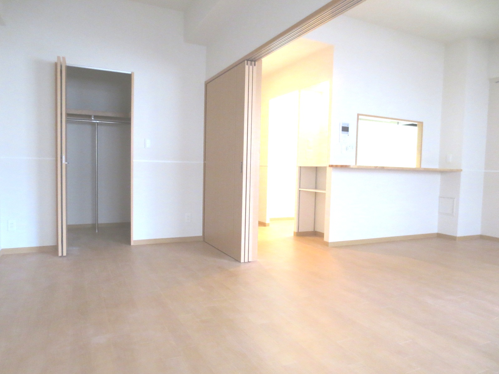 Living and room. Western-style housing and a kitchen