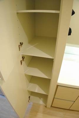 Washroom. Washroom storage