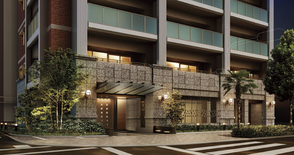 Buildings and facilities. It speculated the rich look, It is downtown mansion that reflects the vivid MidoriAya (entrance Rendering)