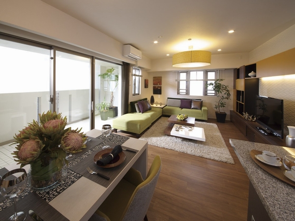  [living ・ dining]  ※ Empty outside the balcony has been subjected to a CG processing