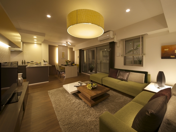  [living ・ dining]  ※ Photos of the four points of the web is, Shoot the model room <E2 type ・ Menu Plan 1 (free of charge) / Which was the September 2012>, Facility according to option (paid) ・ Trouble ・ It contains finish, etc.