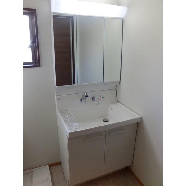 Wash basin, toilet. Washbasin with shower