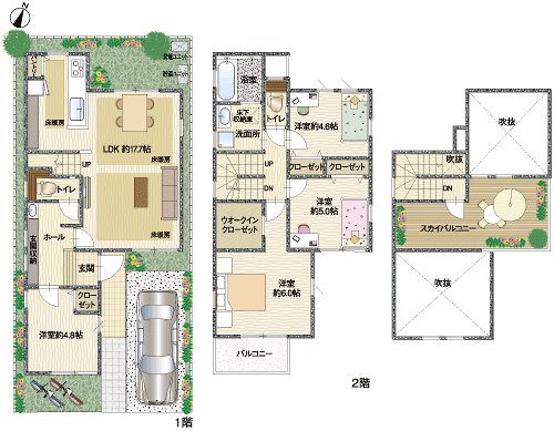 Floor plan. Cityscape Rendering