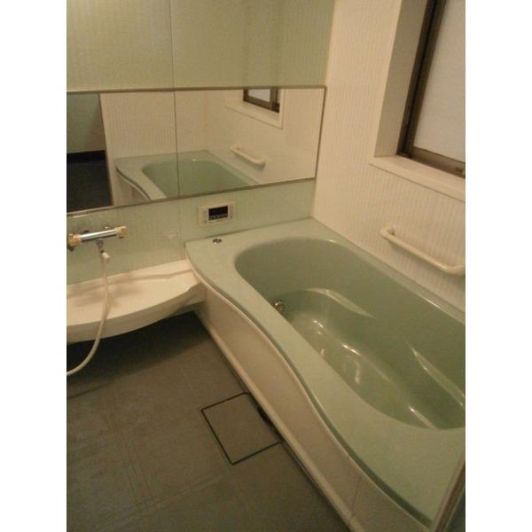 Bathroom. Spacious bathroom with a bathroom dryer