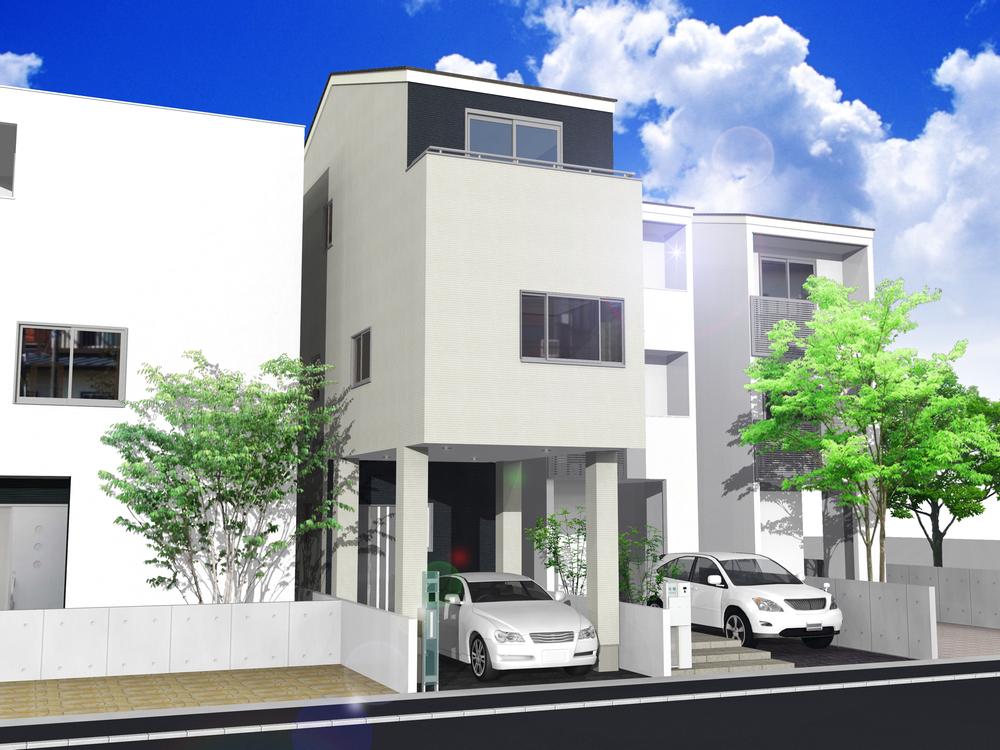 Building plan example (Perth ・ appearance). Rendering Perth