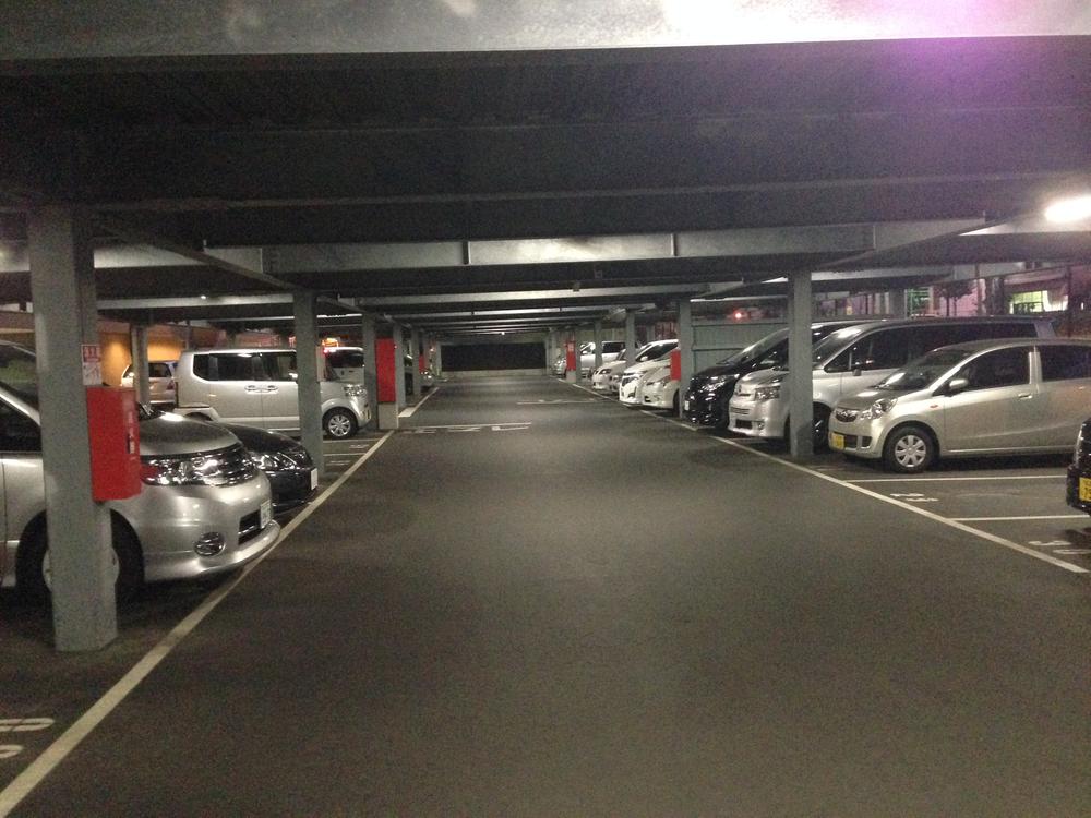 Parking lot. Common areas