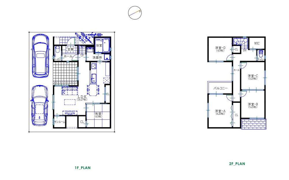 Building plan example (floor plan). Reference building plan example Building area 104.75 sq m