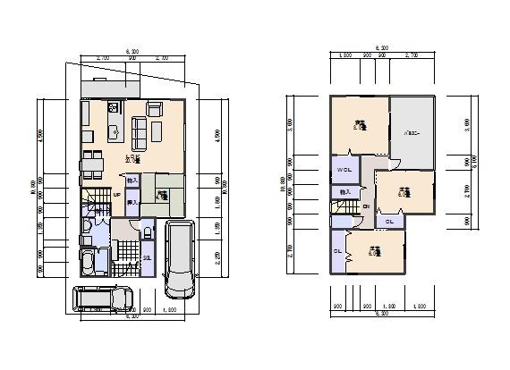 Building plan example (floor plan). Reference plan view