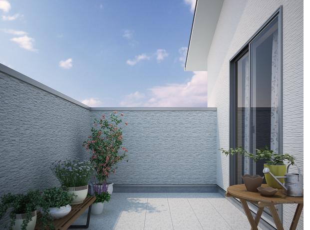 Balcony. Example of construction