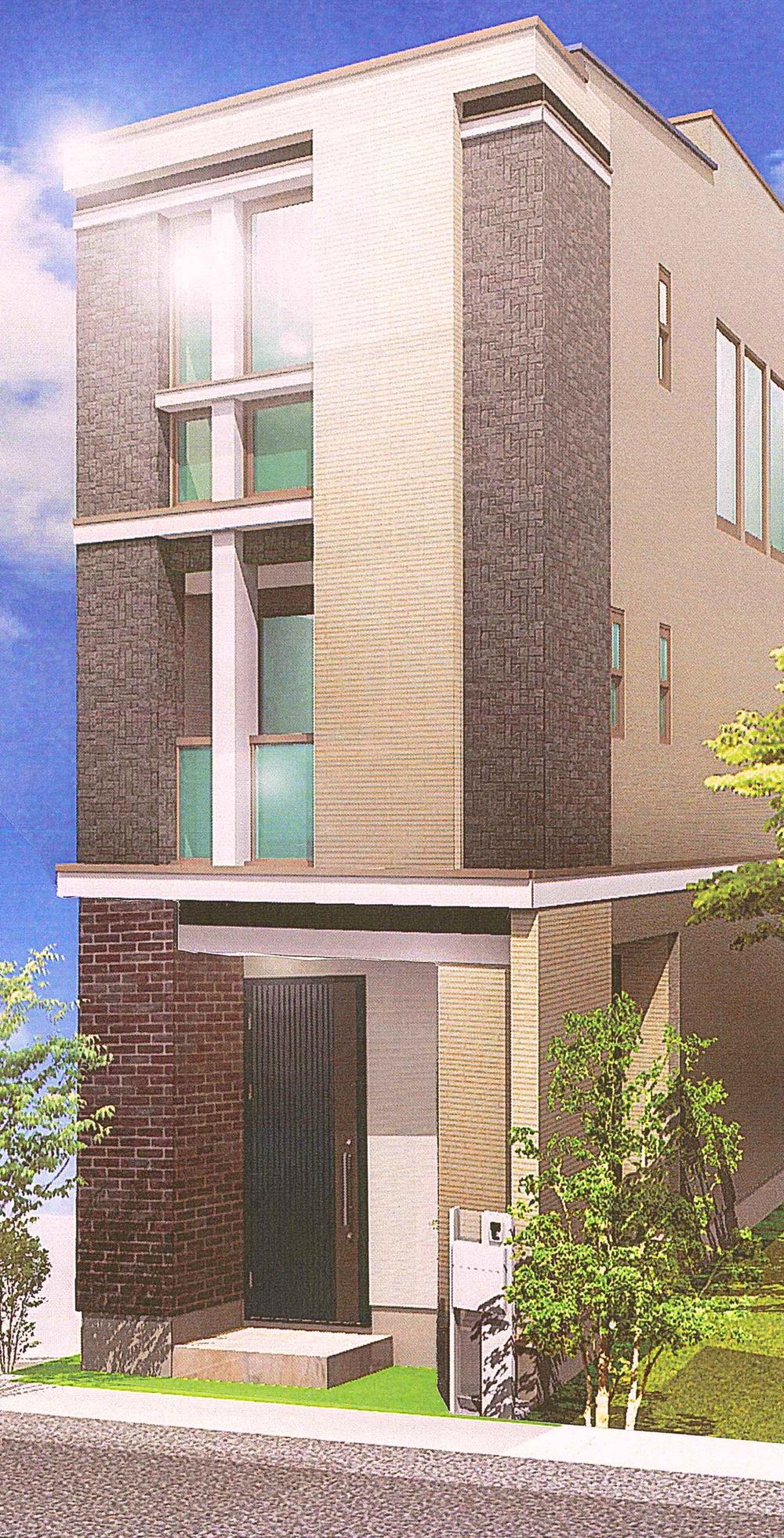 Building plan example (Perth ・ appearance). Reference example plan land ・ Building price set: 21,800,000 yen, Building area 77.48 sq m