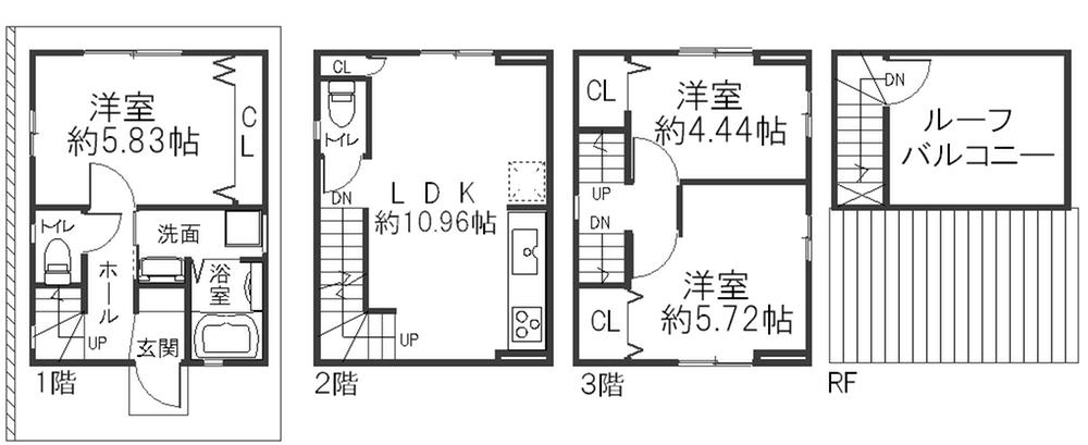 Building plan example (floor plan). Reference example plan ( Issue land) Roof balcony plan Building area 77.48 sq m