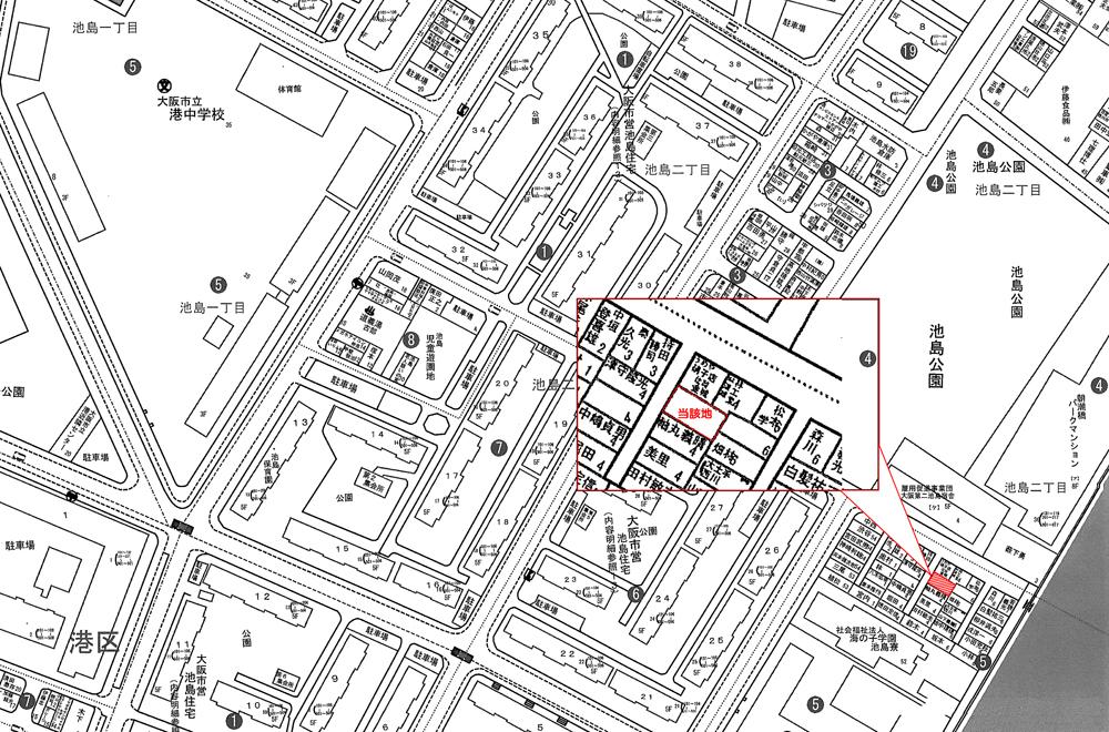 The entire compartment Figure. Ikeshima 2-chome All one compartment