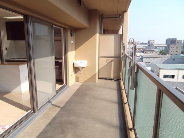 Balcony. Balcony of slop sink