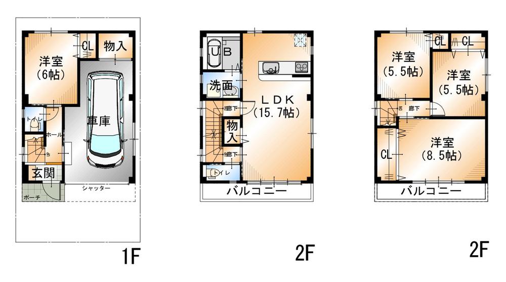 Building plan example (Perth ・ appearance). Building plan example building price  21,700,000 yen building area  119.07 sq m