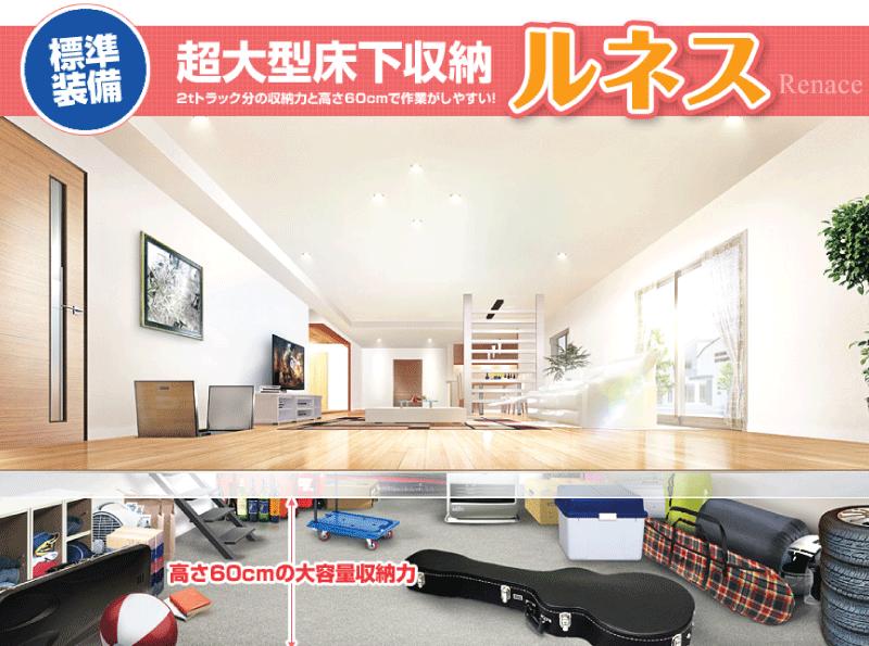 Other local. Large under-floor storage system "Renaiss" standard equipment