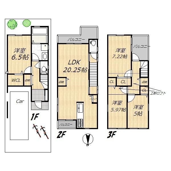 Floor plan. 43,800,000 yen, 4LDK, Land area 72.04 sq m , Building area 119.12 sq m
