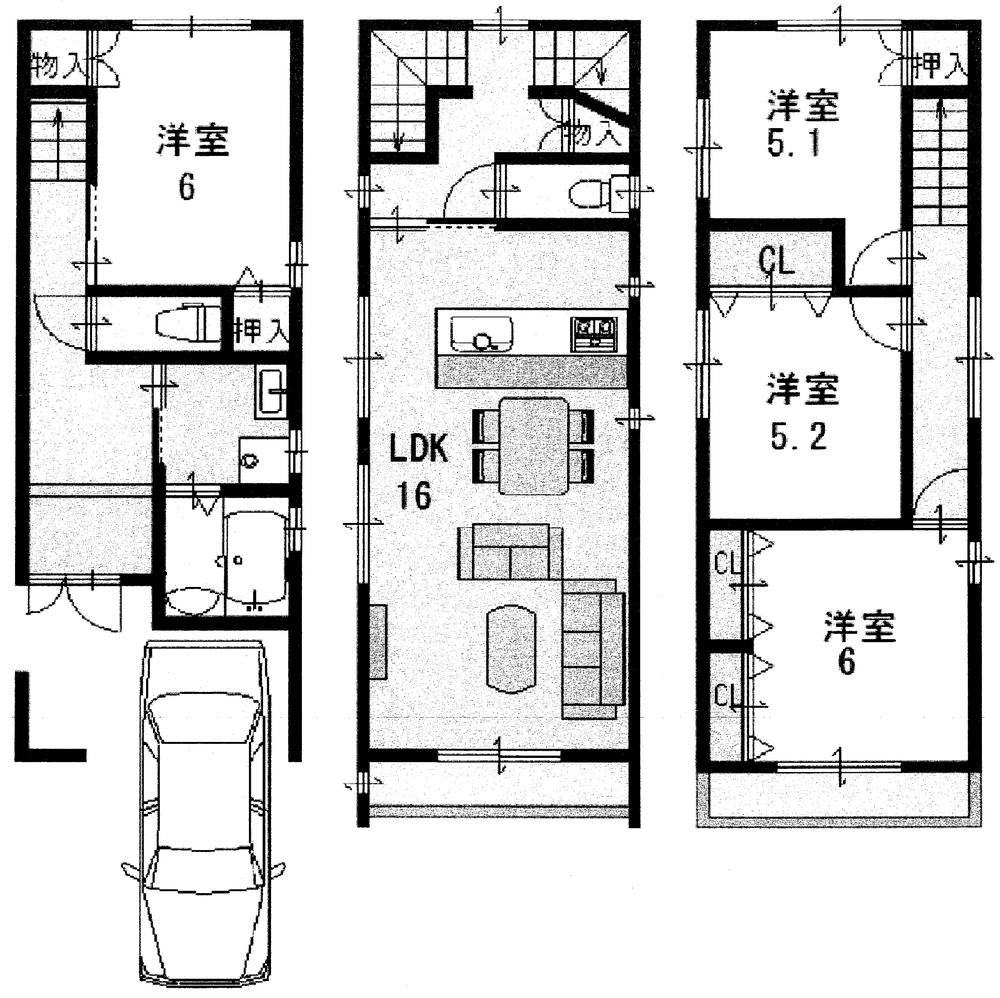 Building plan example (floor plan). Building plan example ( Issue land) Building Price      Ten thousand yen, Building area    sq m
