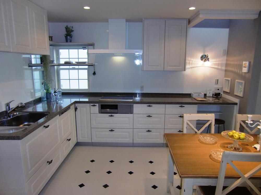 Kitchen. Indoor (12 May 2012) shooting Overseas manufacturers of kitchen. We out luxury of marble counter.