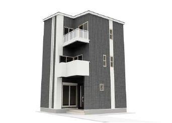 Rendering (appearance).          D-stage Uchindai cho C No. land        "Only one Space Design"     Faithfully floor plan drawing reproduction to 3D (elevation)