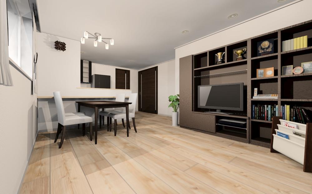 Building plan example (Perth ・ Introspection). Two-story plan introspection image