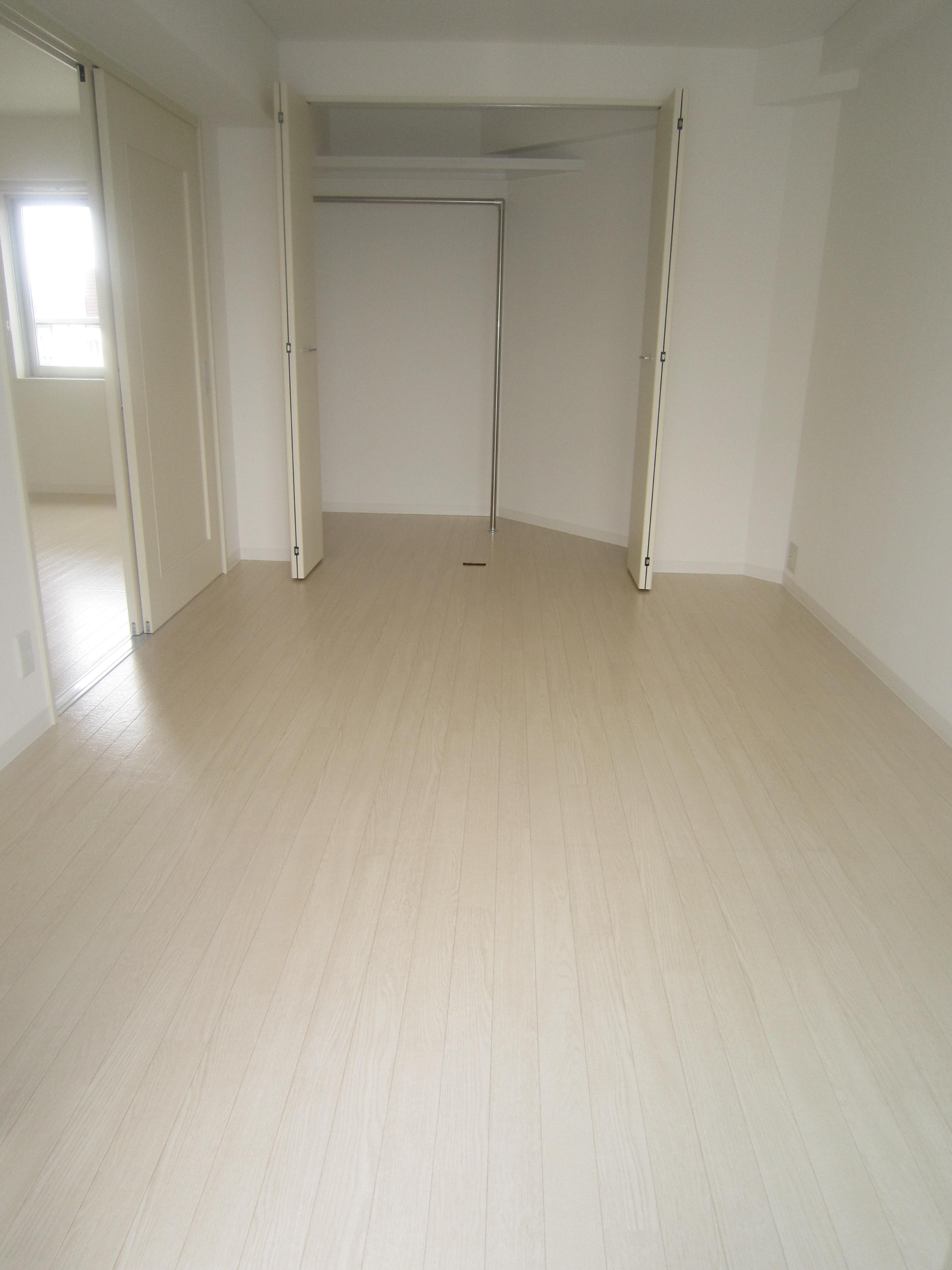 Living and room. It has become a walk-in closet. 