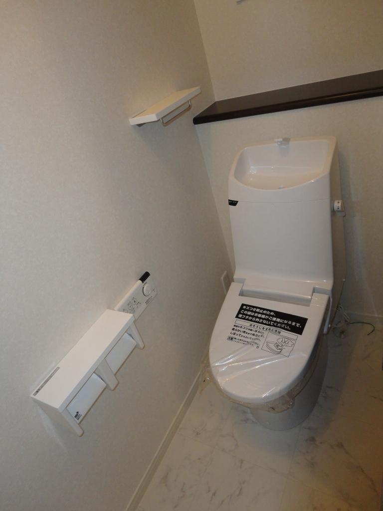 Toilet. Bright and clean toilet