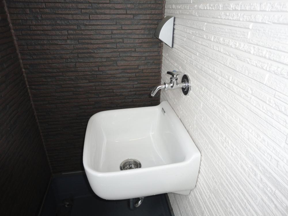 Other Equipment. Water is on the balcony, Electrical outlet, And even standard installation slop sink