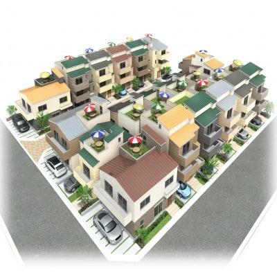 Cityscape Rendering. Cityscape Rendering