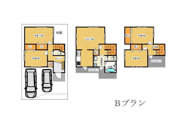 Other building plan example. Building plan example ( Plan B) Building Price 15.8 million yen, Building area 102.06 sq m