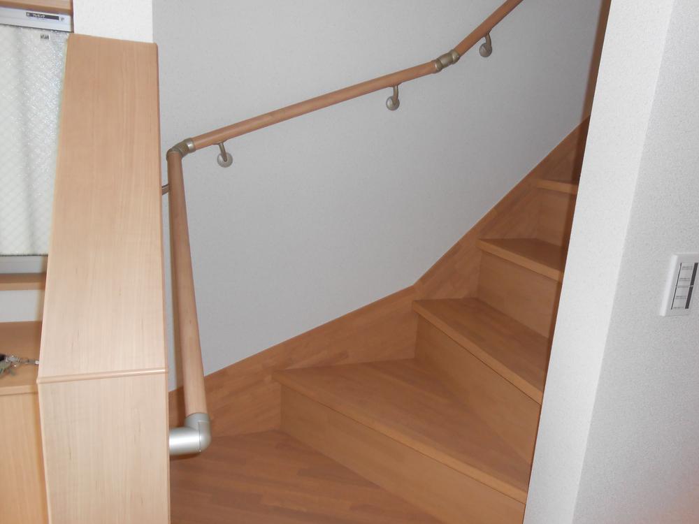 Other. Second floor staircase from the first floor With handrail