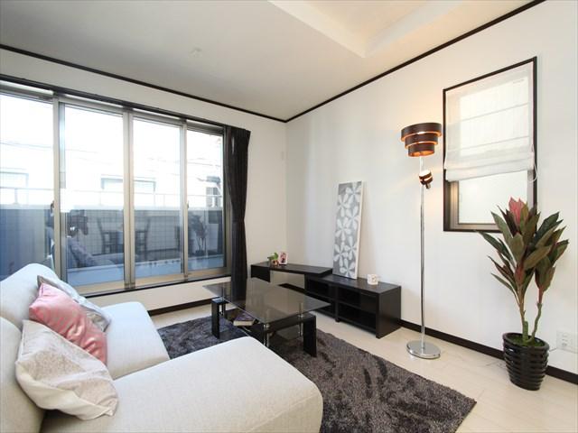 Model house photo. D No. land model house living