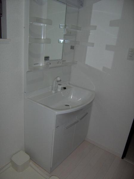 Wash basin, toilet. Bathroom Vanity