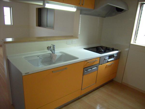 Kitchen. Tableware is a washing machine with.