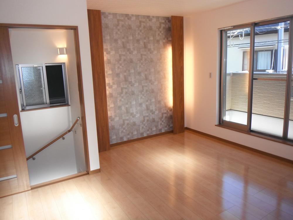 Model house photo. Model house Production indirect lighting in fashionable LDK