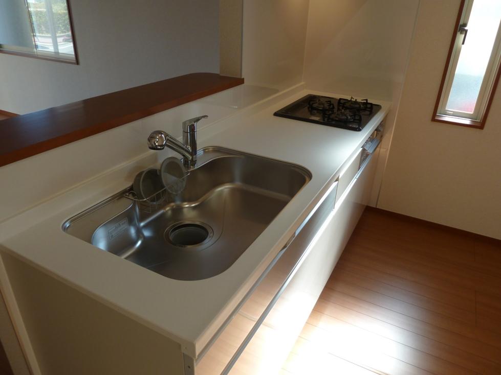 Kitchen. This may be a bright open kitchen counter.