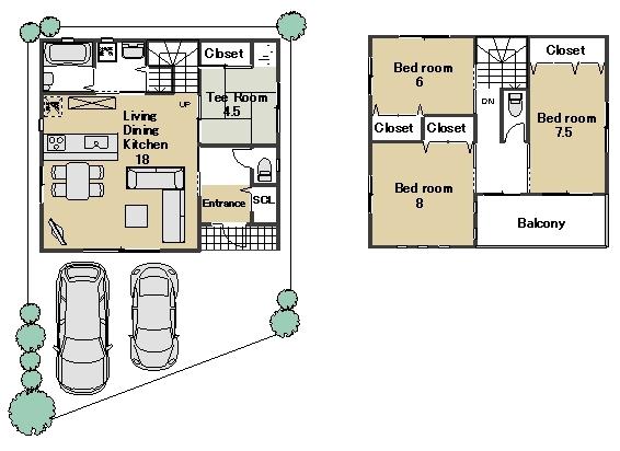 Rendering (introspection). (A No. land land with 31 square meters) Rendering
