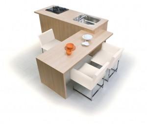 Kitchen. Luxury kitchen of the Company only in the Kansai