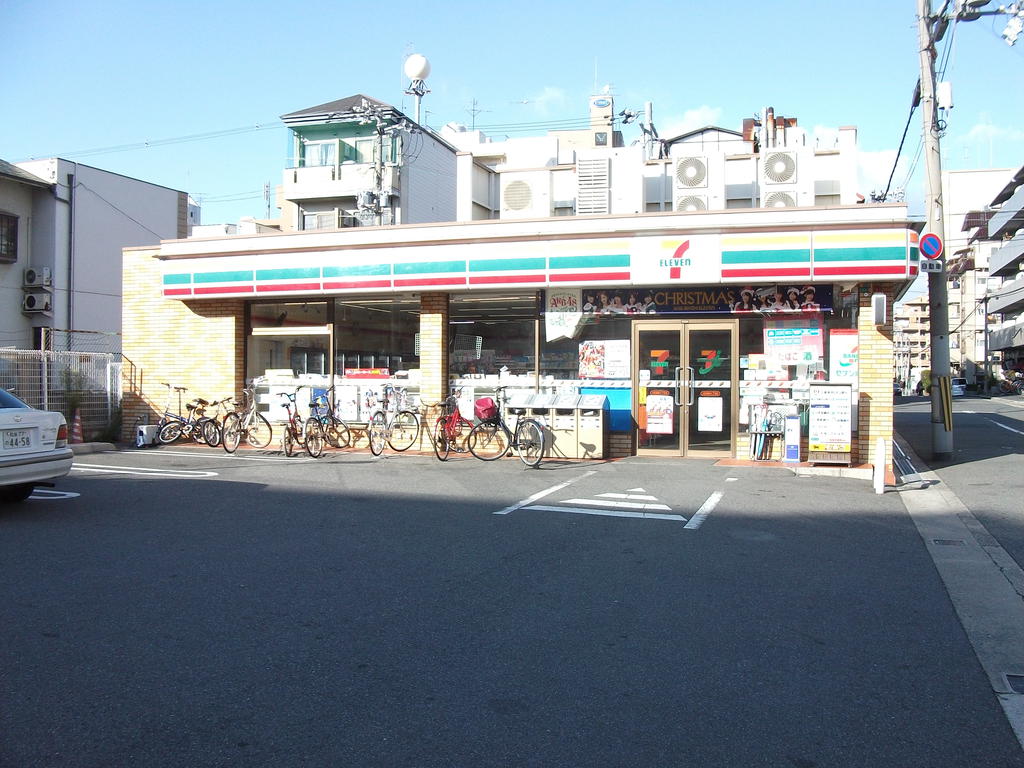 Convenience store. Seven-Eleven Osaka Misaki 6-chome up (convenience store) 330m